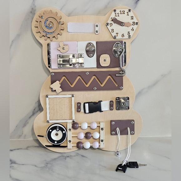 Kids Interactive Toy | Toys | New Interactive Wooden Activity Board For ...